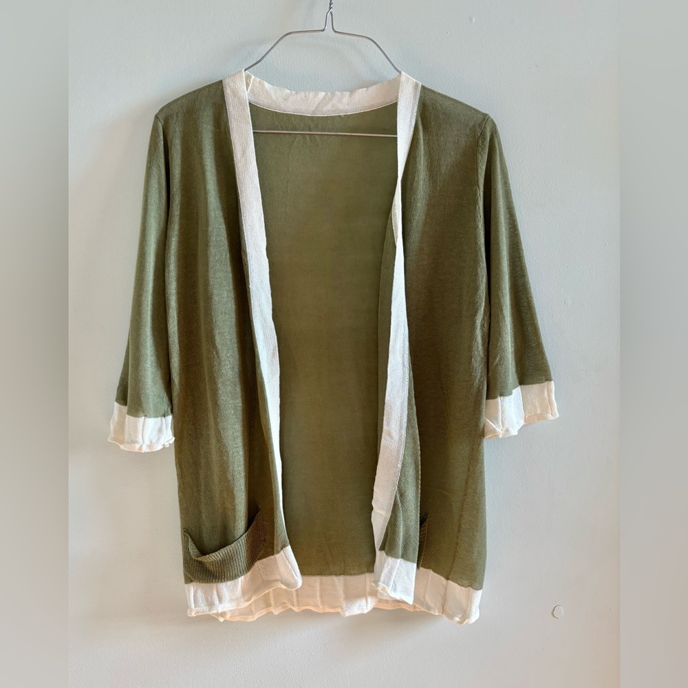 Olive Green Cardigan